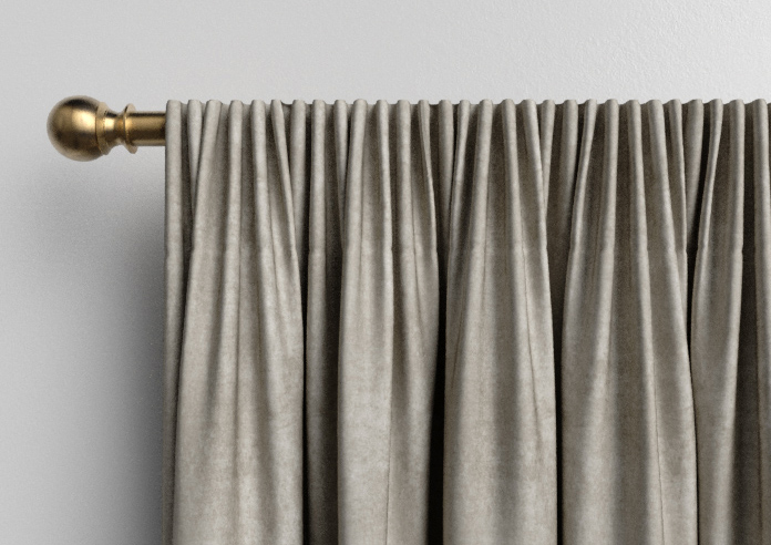 Florence Faux Suede, Taupe Brown - Made to Measure Curtains - Image 9